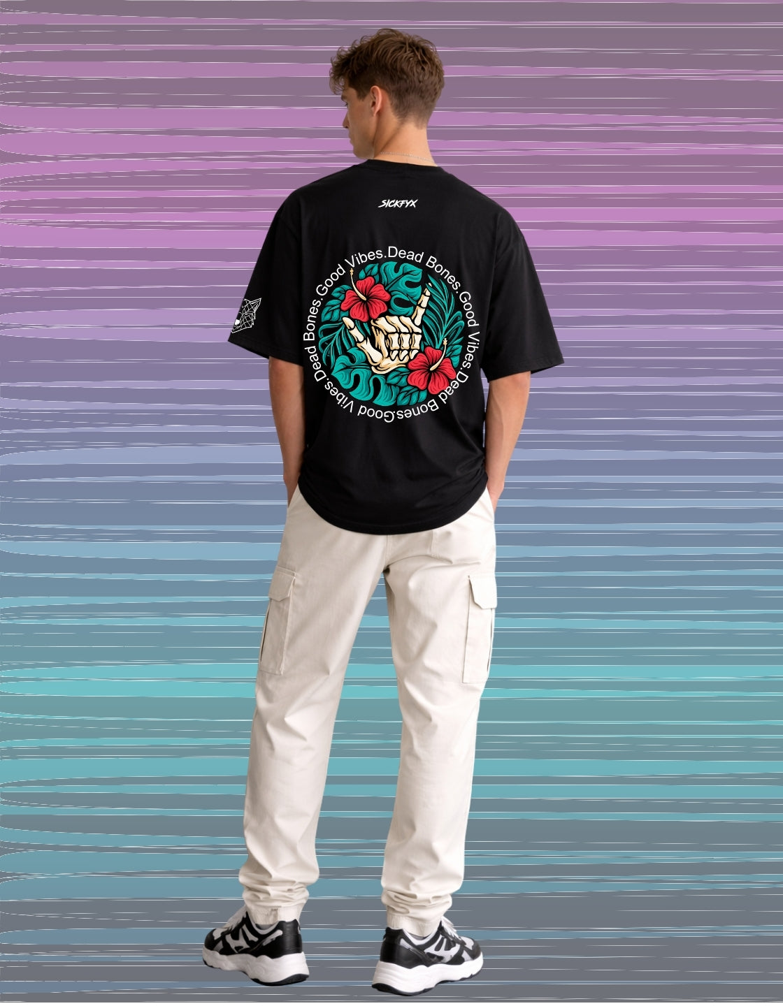 Flower Bones Oversized T-Shirt Secondary image