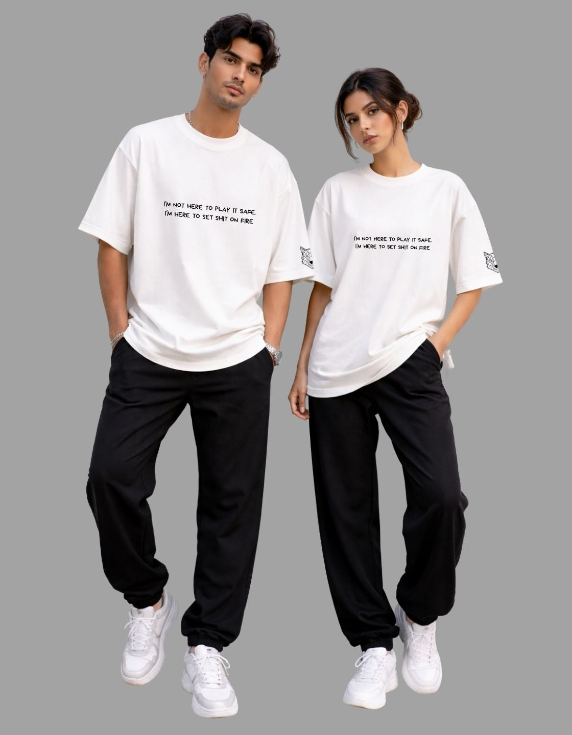 Angel Demon Duo Oversized Fit T-Shirt Secondary image