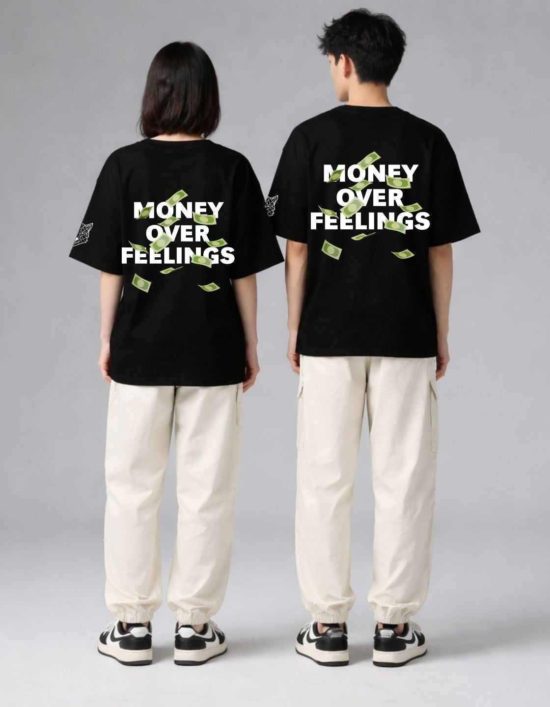Money Over Feelings Oversized Fit T-Shirt Secondary image
