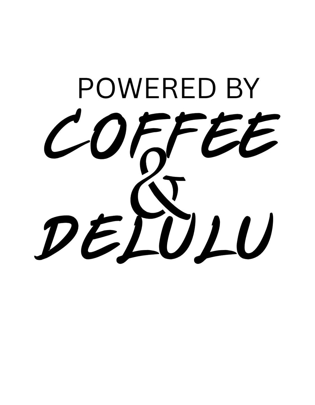 Coffee Delulu Oversized Fit T-Shirt
