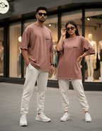 Terryze III Dessert Clay Acid Wash Oversized Fit T-Shirt