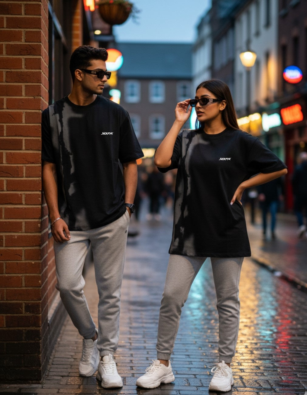 Shadow Surge Black Torrent Oversized Fit T-Shirt