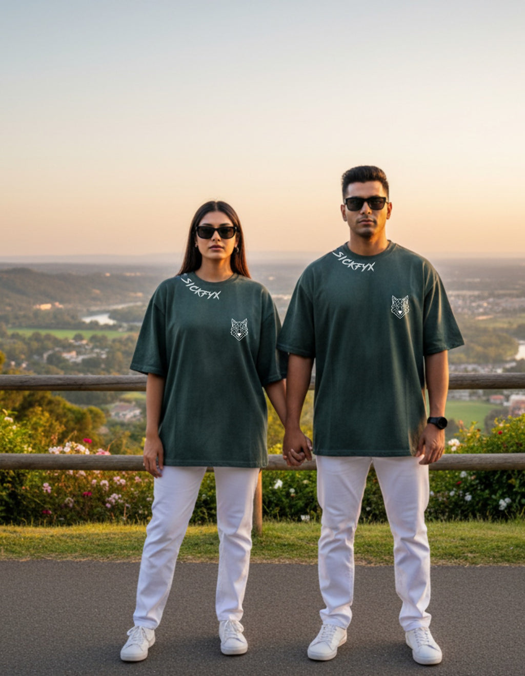 Lone Alpha I Forest Phantom Oversized Fit T-Shirt