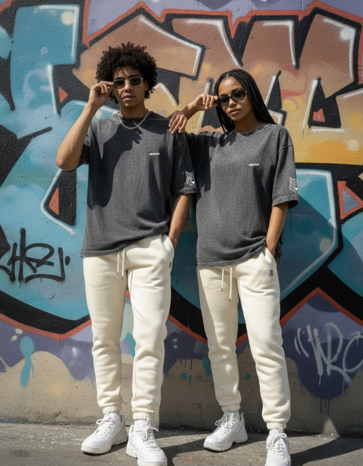 Terryze I Storm Graphite Acid Wash Oversized Fit T-Shirt Main image