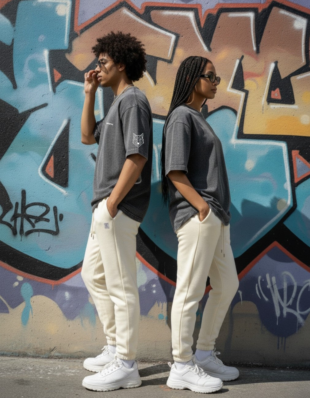 Terryze I Storm Graphite Acid Wash Oversized Fit T-Shirt