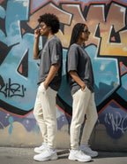 Terryze I Storm Graphite Acid Wash Oversized Fit T-Shirt