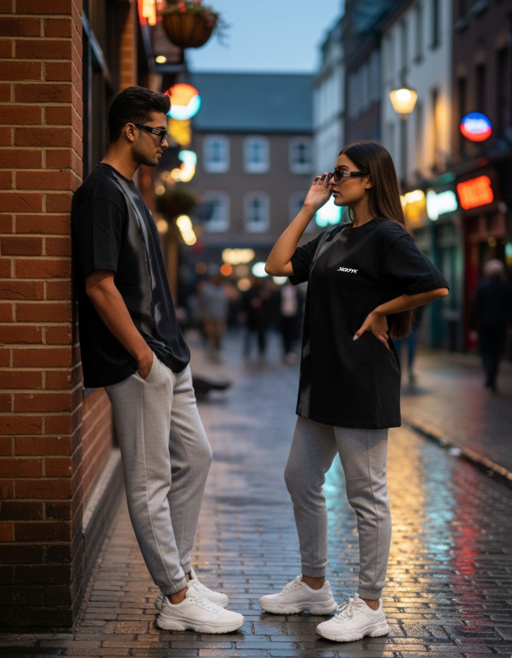Shadow Surge Black Torrent Oversized Fit T-Shirt