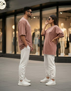 Terryze III Dessert Clay Acid Wash Oversized Fit T-Shirt