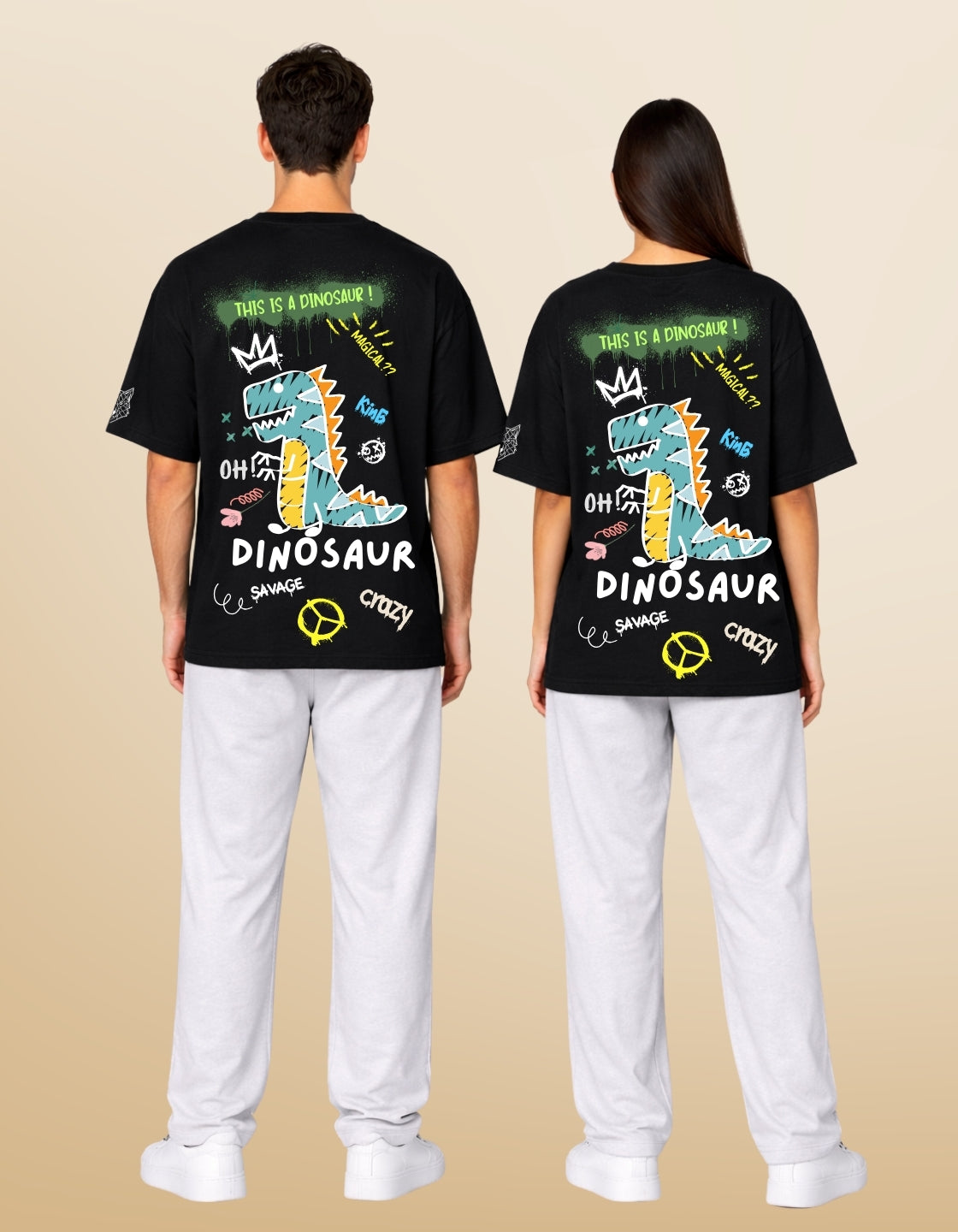 T-Rex Tantrum Oversized Fit T-Shirt Secondary image