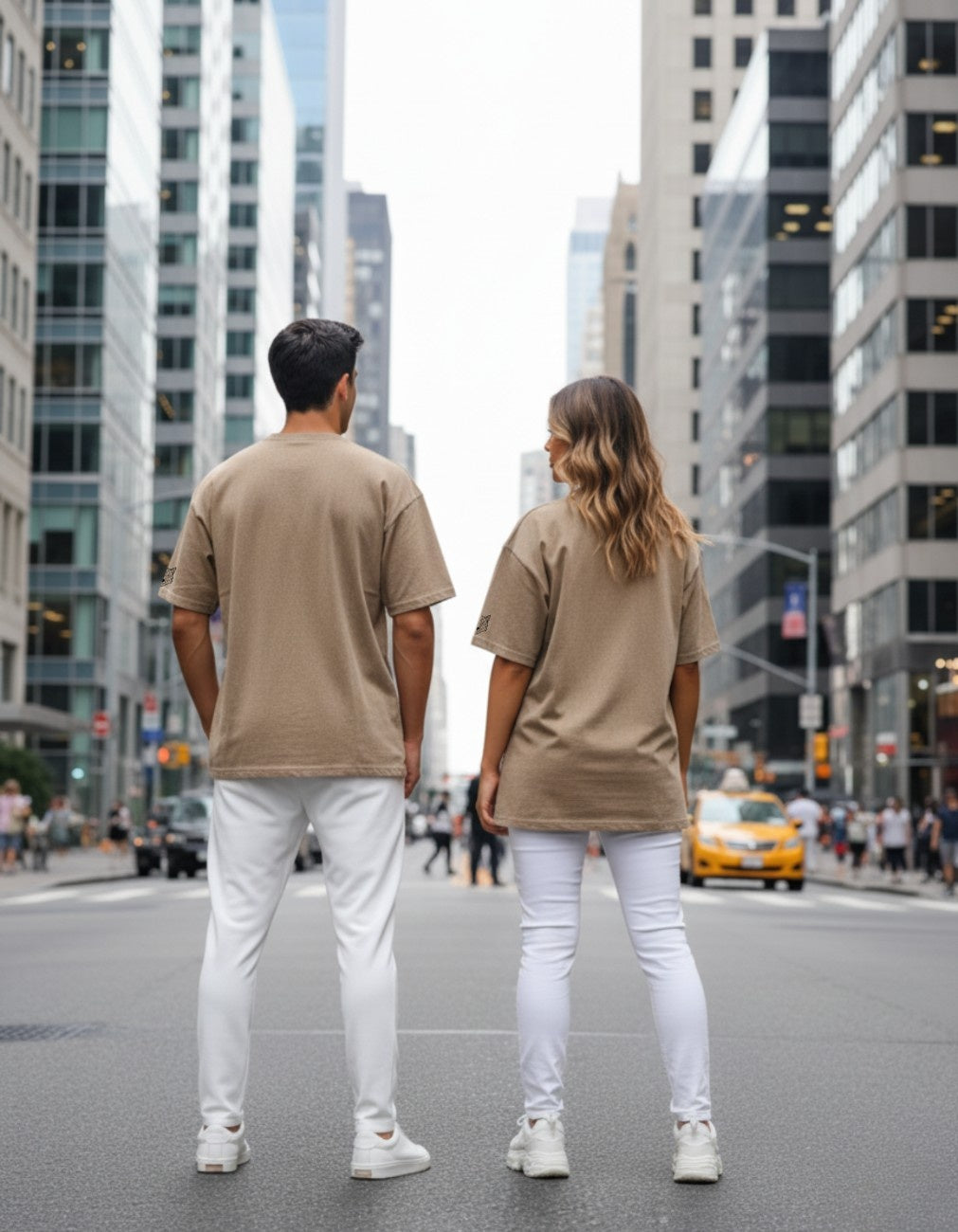 Suedeflux I Urban Sand Acid Wash Oversized Fit T-Shirt