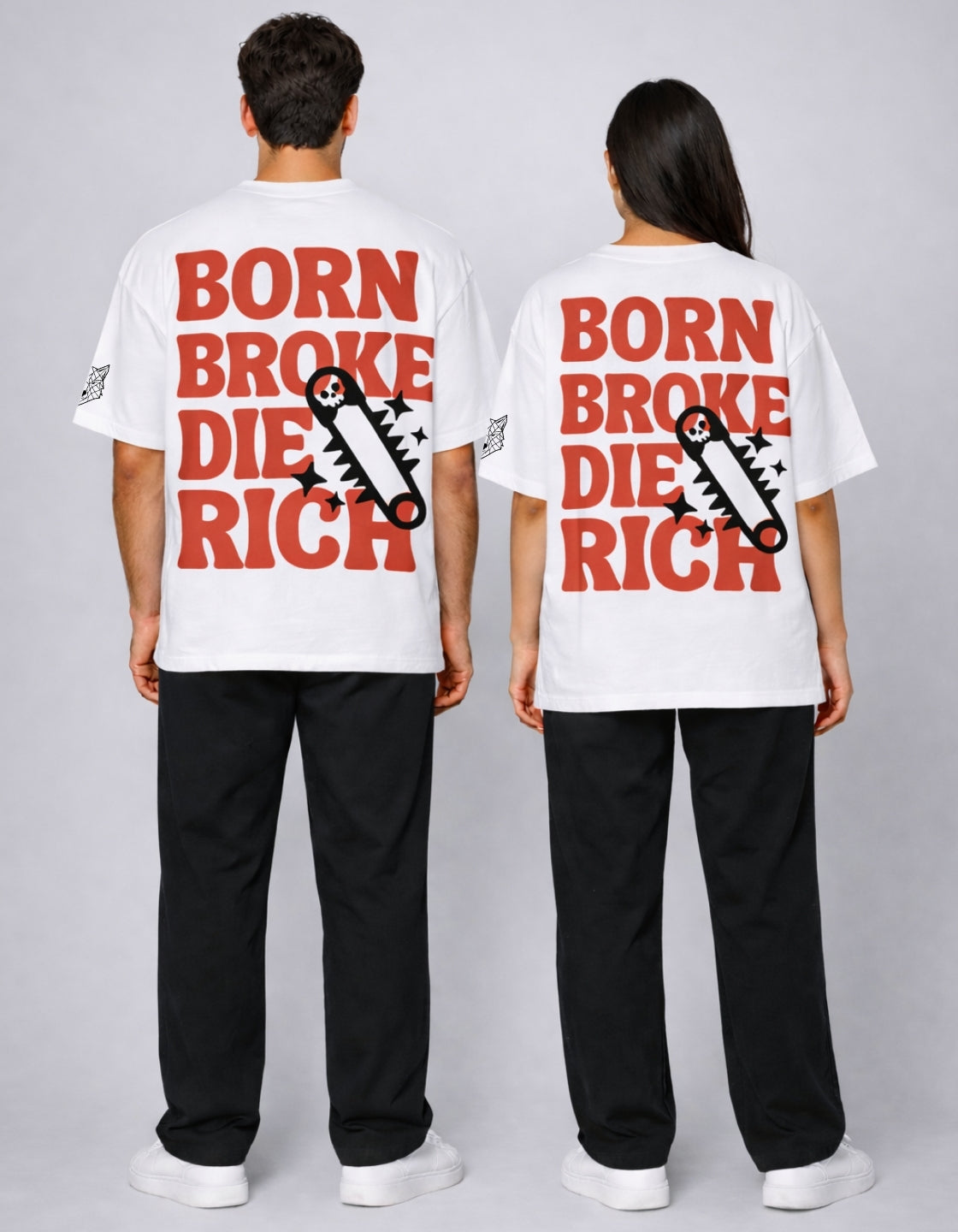 Broke Til Rich Oversized Fit T-Shirt Secondary image