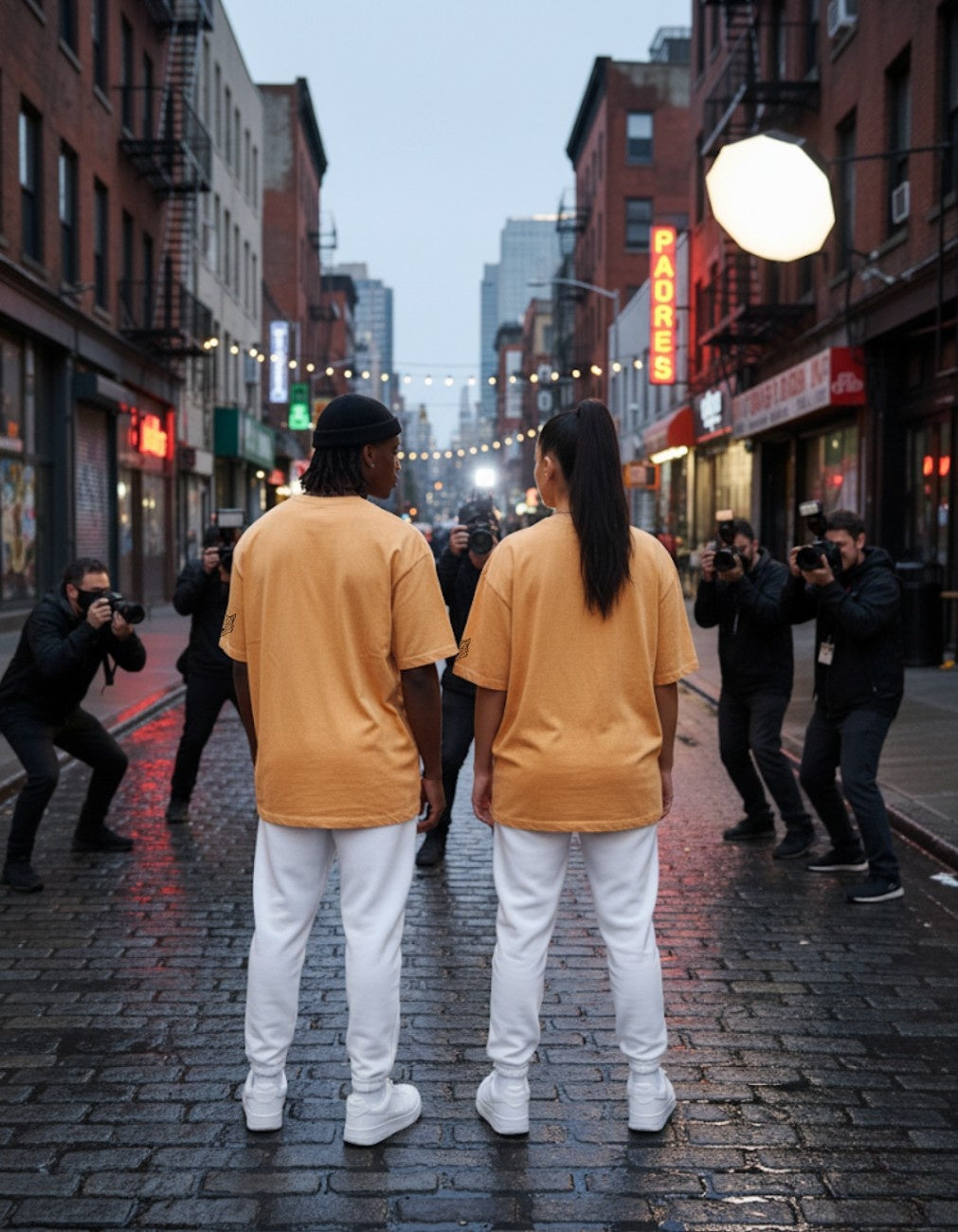 Suedeflux V Golden District Acid Wash Oversized Fit T-Shirt