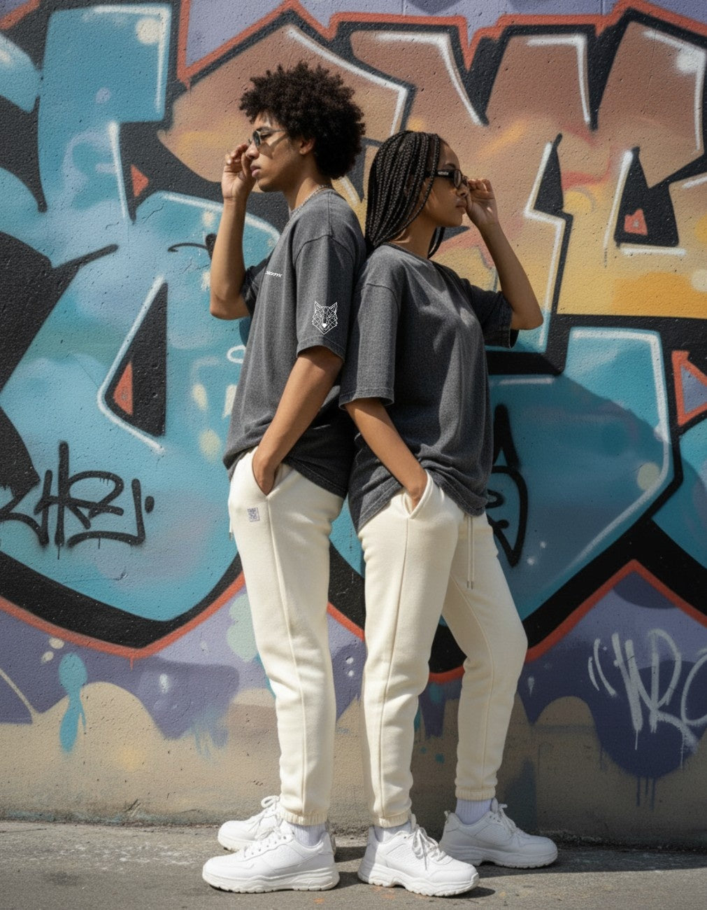 Terryze I Storm Graphite Acid Wash Oversized Fit T-Shirt