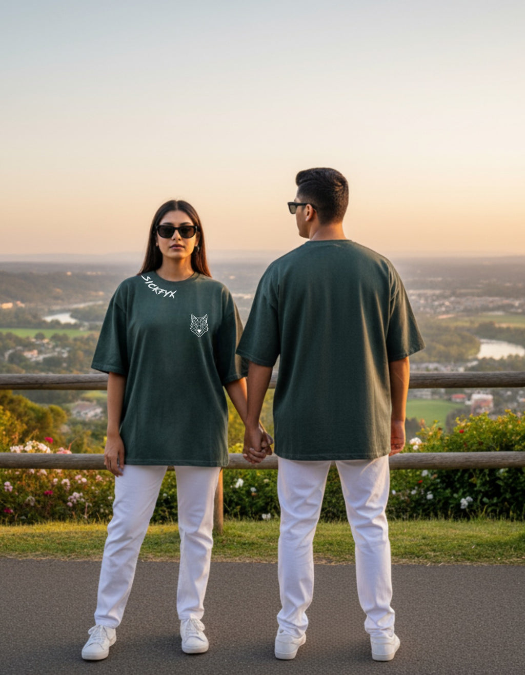 Lone Alpha I Forest Phantom Oversized Fit T-Shirt
