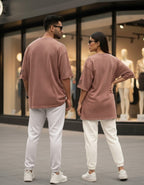 Terryze III Dessert Clay Acid Wash Oversized Fit T-Shirt