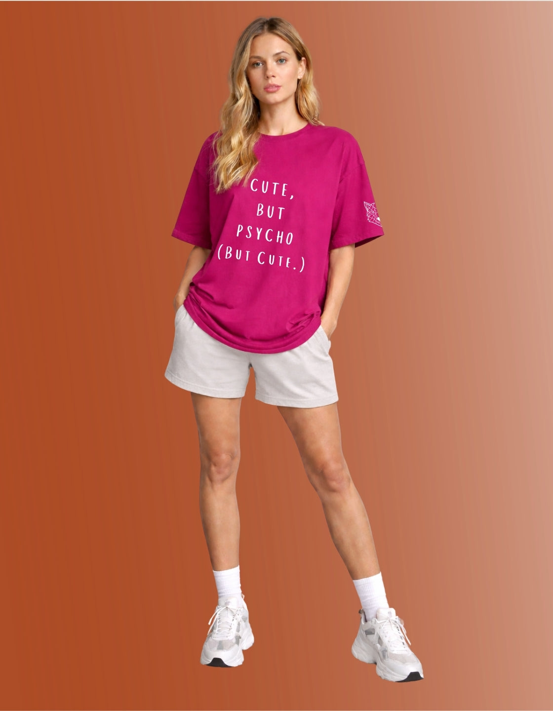 Cute But Psycho Oversized Fit T-Shirt Secondary image
