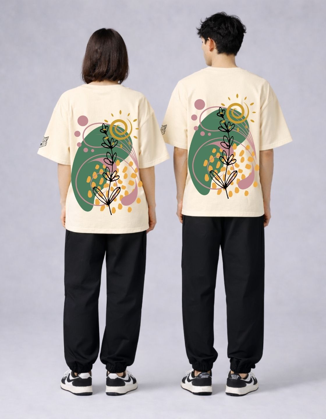Botanic Drift Oversized Fit T-Shirt