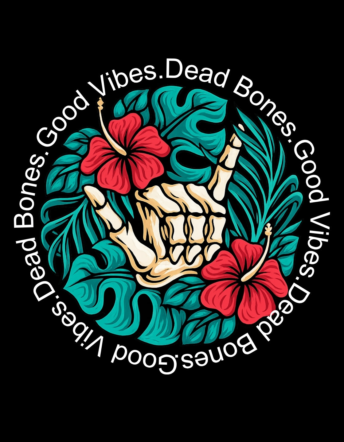 Flower Bones Oversized T-Shirt Secondary image