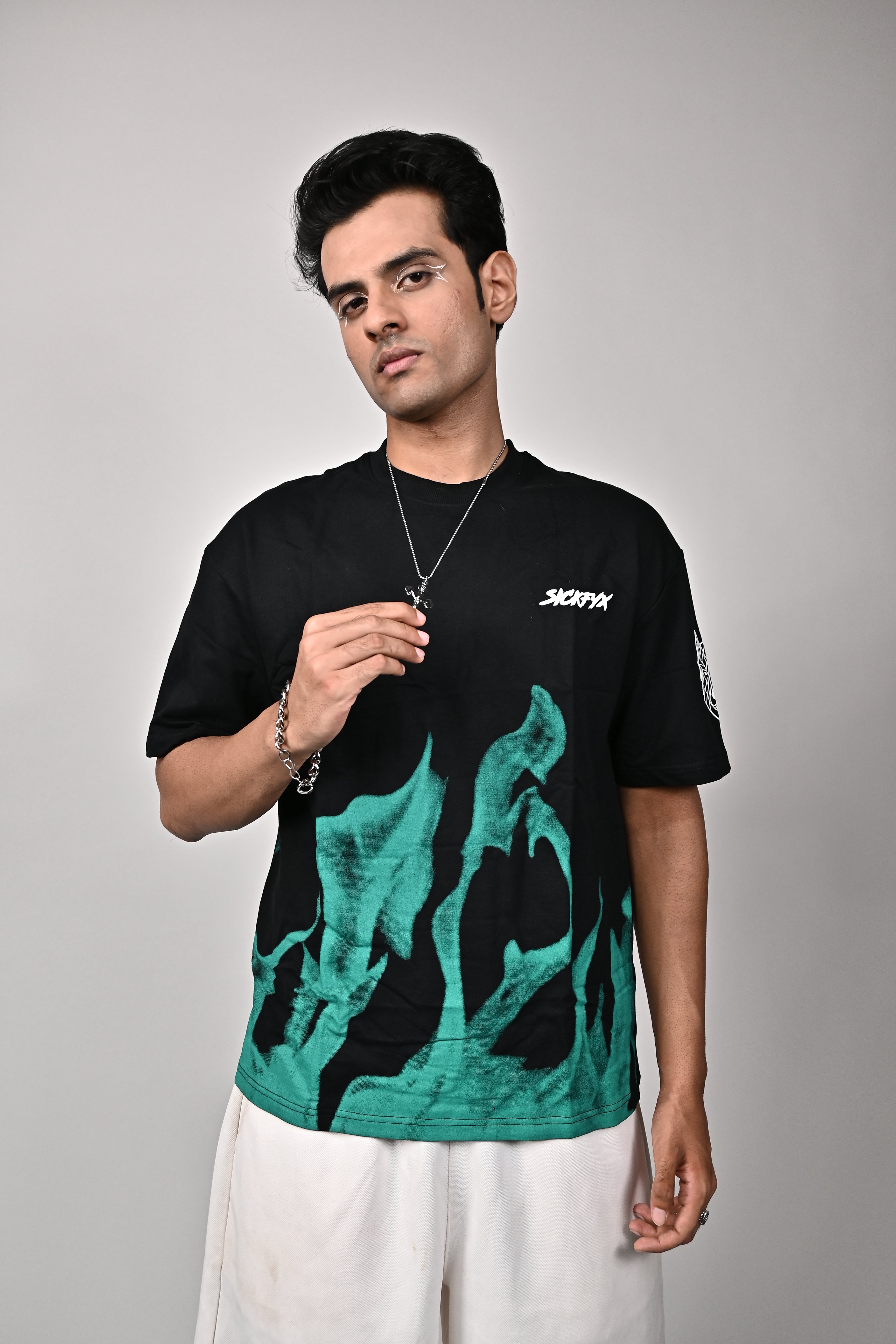 Flame II Electric Ember Oversized Fit T-Shirt Secondary image