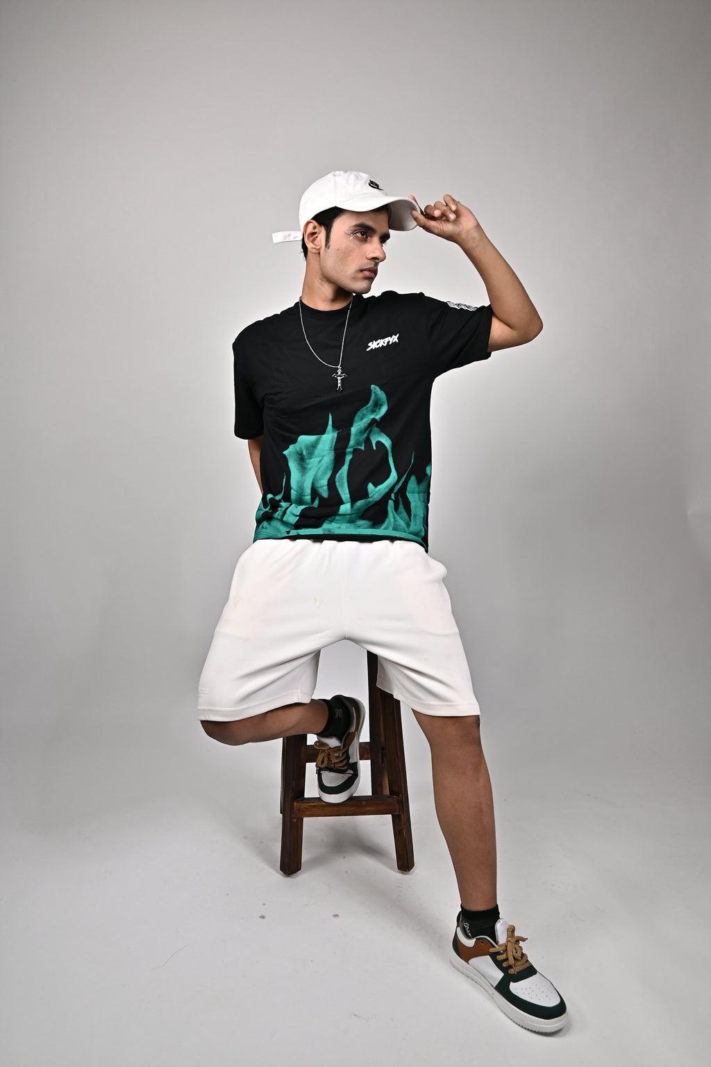 Flame II Electric Ember Oversized Fit T-Shirt