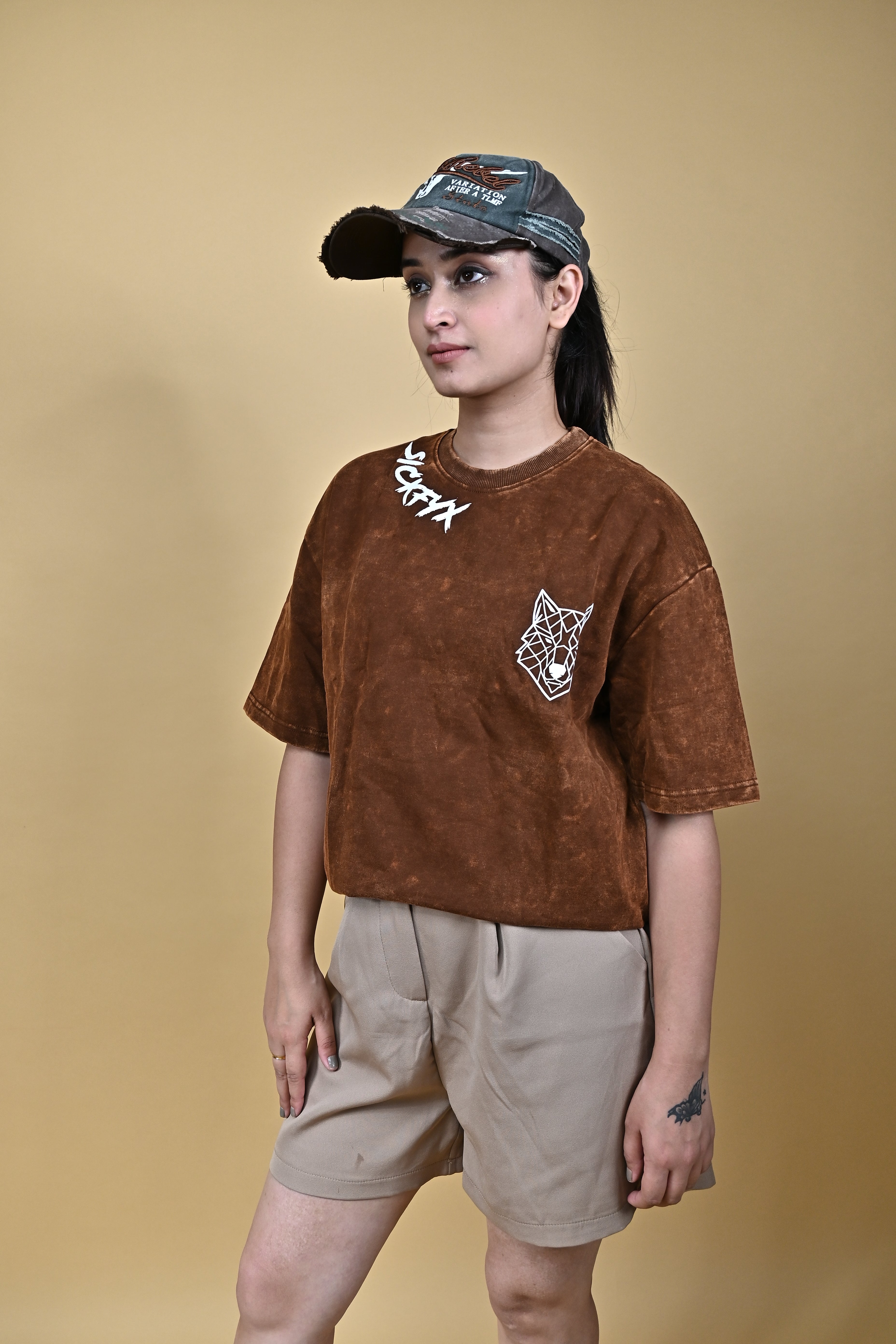 Lone Alpha III Alpha Rust Oversized Fit T-Shirt Secondary image