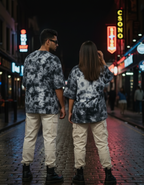 Chaos Wave I Obsidian Smoke Oversized Fit T-Shirt