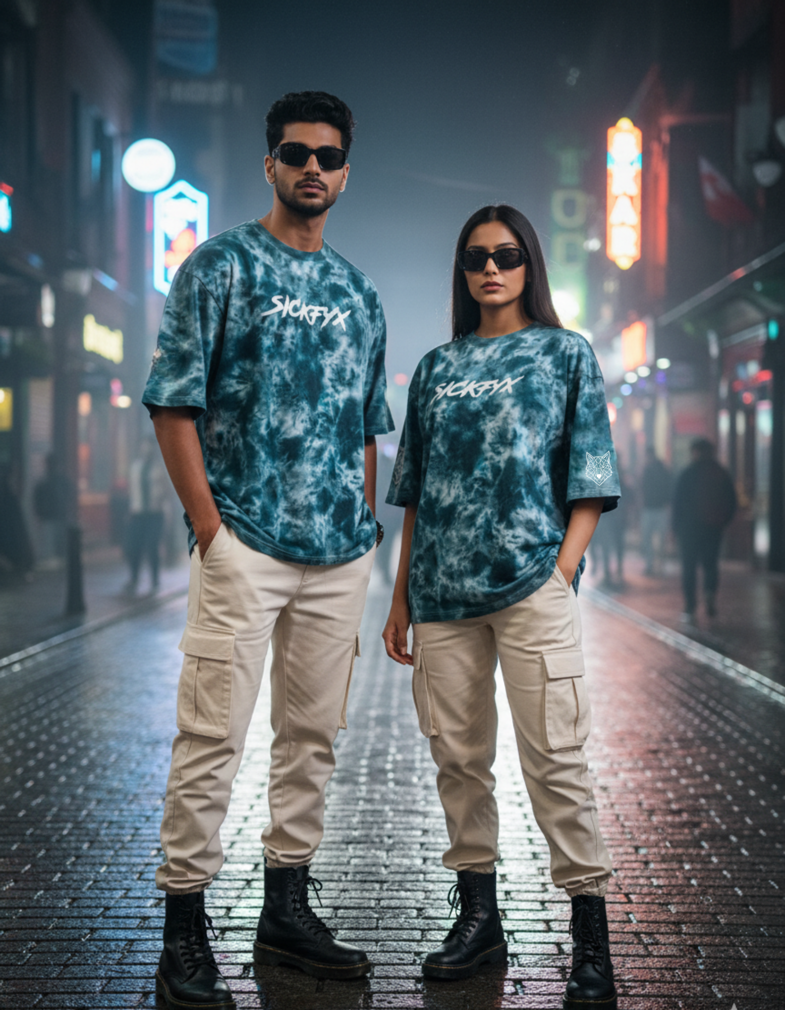 Chaos Wave II Tidal Smoke Oversized Fit T-Shirt