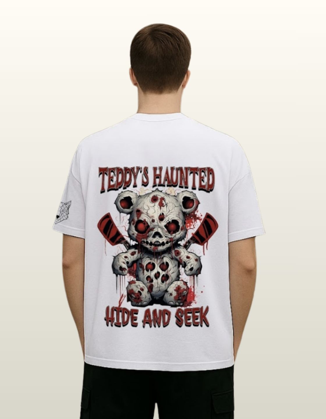 Teddy's Haunted Oversized Fit T-Shirt Secondary image